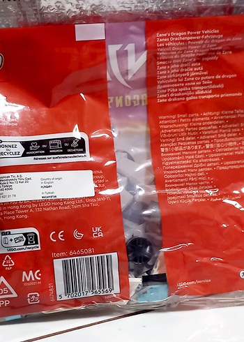 LEGO Ninjago Zane'in Ejderha Gücü Araçları 55parça - Görsel 16