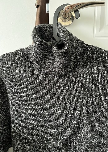 Koton Gri Boğazlı Triko Kadın Kazak - Görsel 2
