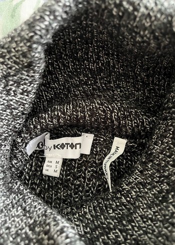 Koton Gri Boğazlı Triko Kadın Kazak - Görsel 4