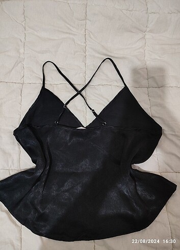xxl Beden LCW Dream siyah askılı crop gecelik