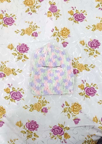 Çocuklar için Pastel Renkli Örgü Bere - Görsel 4