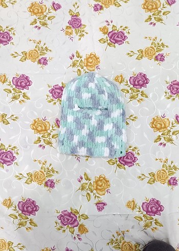 Çocuklar için Pastel Renkli Örgü Bere - Görsel 4