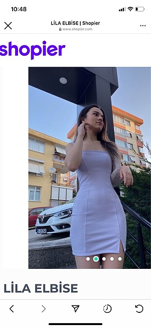 Hm marka lila elbise
