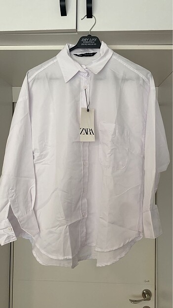 Zara oversize beyaz gömlek