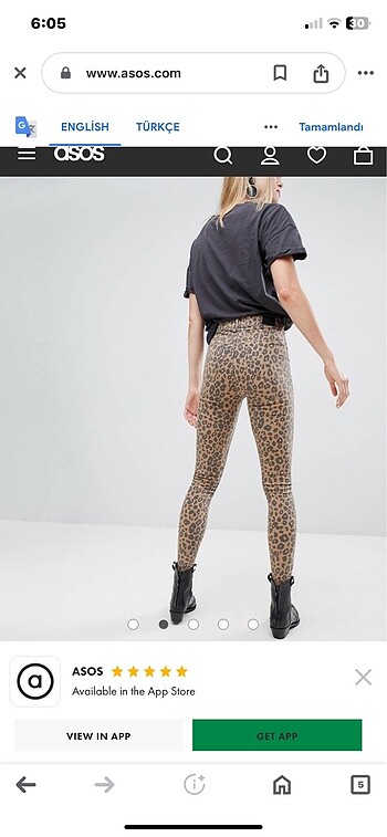 Bershka Berskha leopar skınny jean