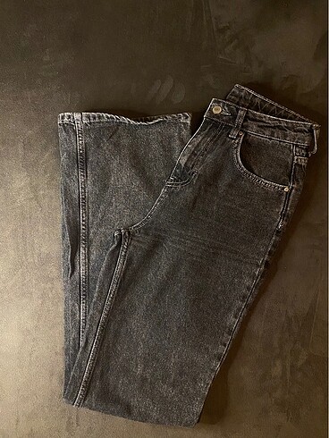 Zara Gri wide leg jean