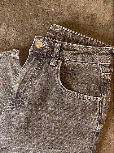 32 Beden Gri wide leg jean