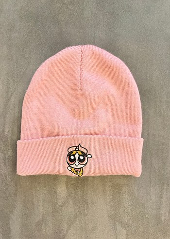 Pembe Örgü Kadın Bere - Görsel 2