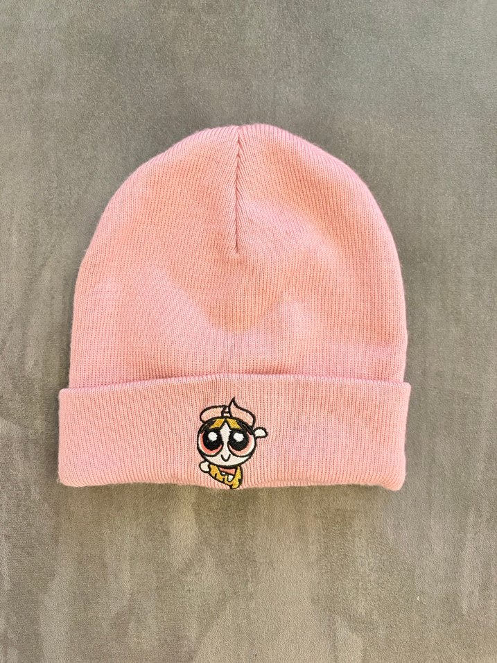 Pembe Örgü Kadın Bere - Görsel 2