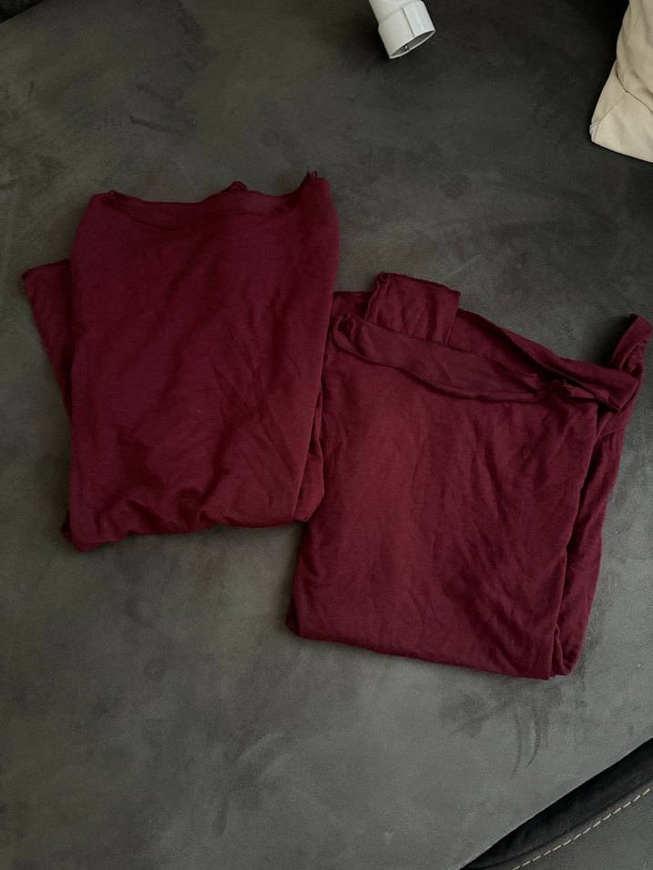 Bordo kaşmir bluz - Görsel 2