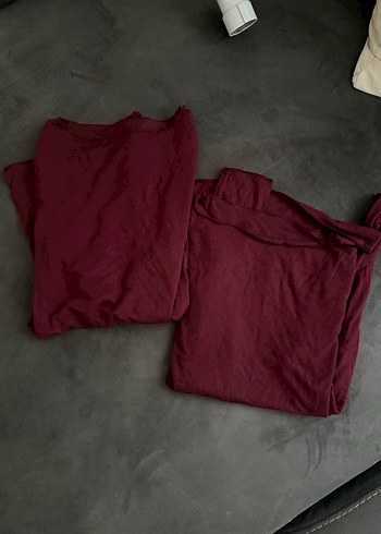 Bordo Uzun Kollu Kadın Bluz - Görsel 3