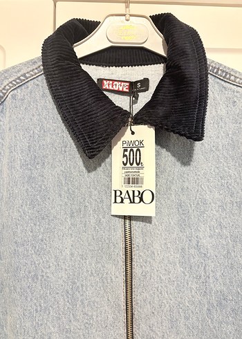 Denim bomber kot ceket - Görsel 4