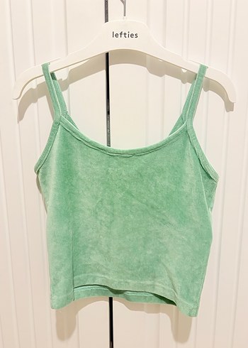 Yeşil Süet Kadın Atlet - Görsel 3