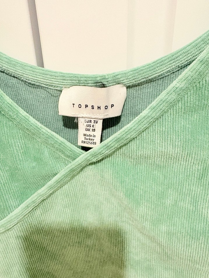 Yeşil Süet Kadın Atlet - Görsel 2