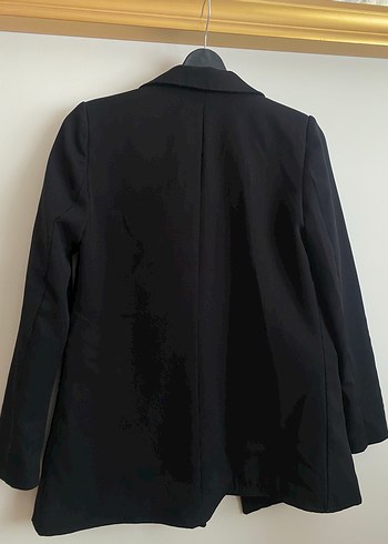s Beden Siyah Denim Kadın Blazer Ceket
