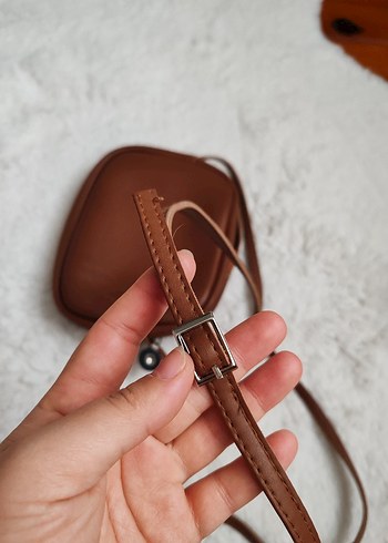 Taba Minimalist Deri Kadın Çapraz Çanta - Görsel 4