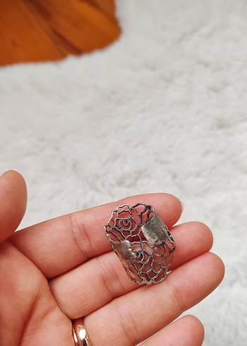 Dantel İşlemeli Bohem Vintage Kadın Yüzük - Görsel 3