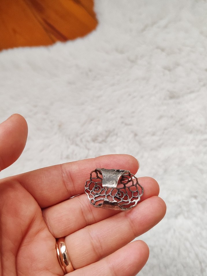 Dantel İşlemeli Bohem Vintage Kadın Yüzük - Görsel 4