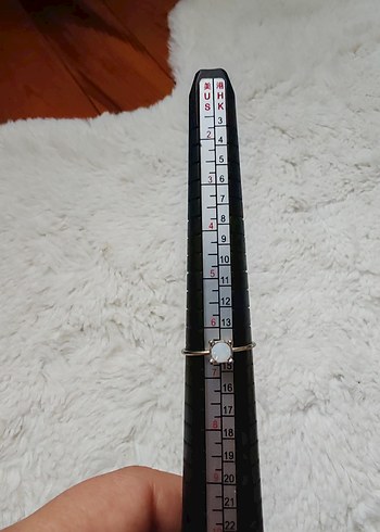 Minimalist Beyaz Taşlı Kadın Yüzük - Görsel 4