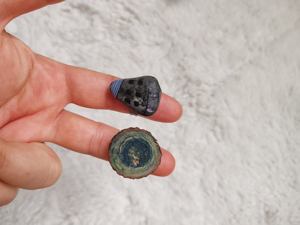 Taş ve Ahşap Bohem Yüzük - Görsel 3