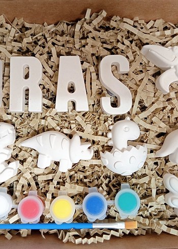 Magnetli Hediyelik Boyama Seti Taş Tozu Alçı - Görsel 2