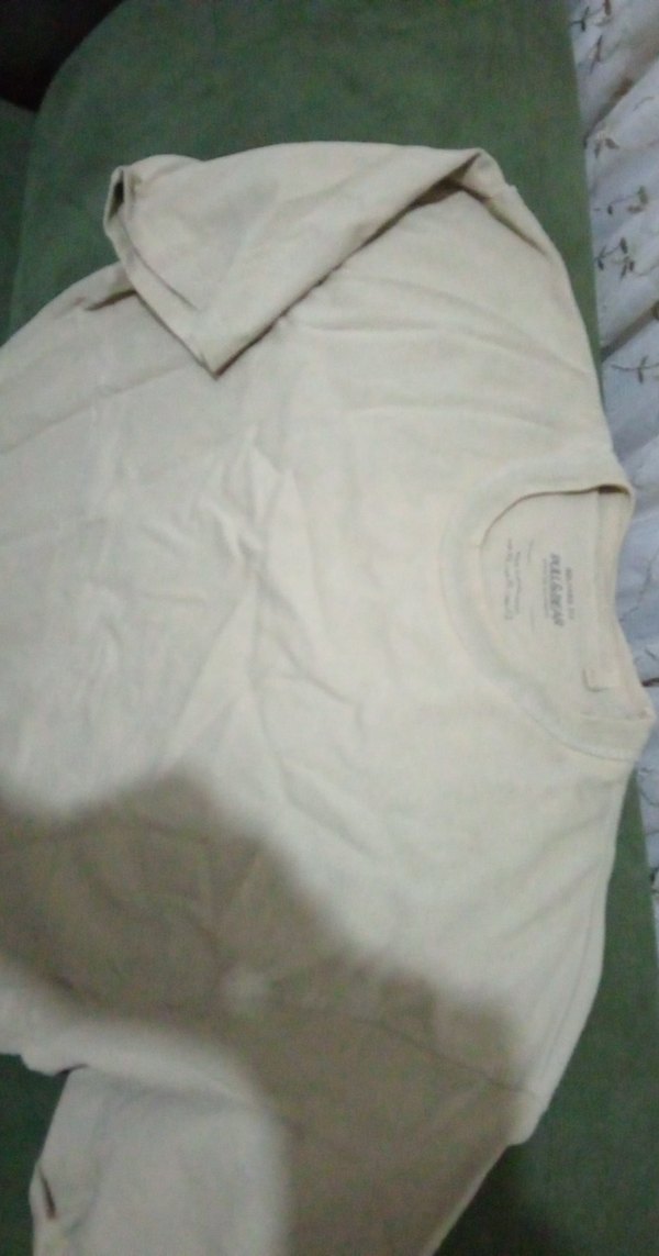 Bej Pamuklu Erkek Tişört - Görsel 2