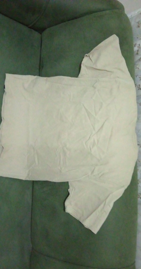 Bej Pamuklu Erkek Tişört - Görsel 4