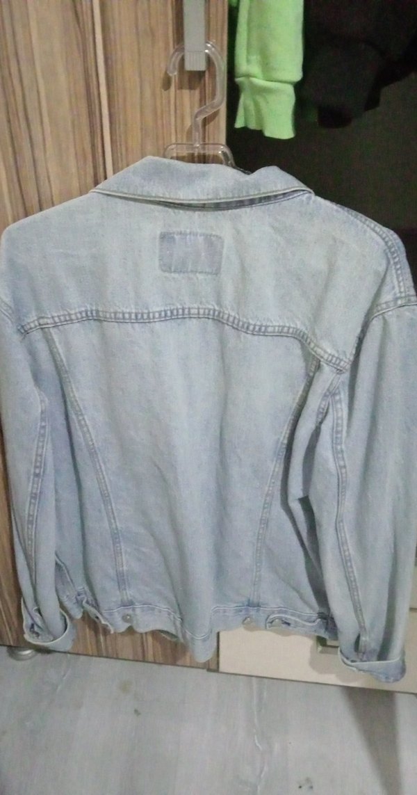 Düğmeli Mavi Erkek Denim Ceket - Görsel 4