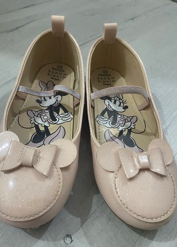 Pembe Kız Çocuk Baskılı Babet Ayakkabı - Görsel 2