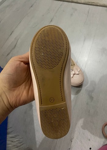 Pembe Kız Çocuk Baskılı Babet Ayakkabı - Görsel 3