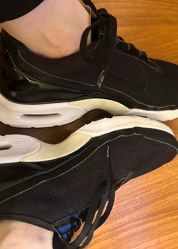 Orjinal nike marka siyah kadın spor ayakkabı - Görsel 2