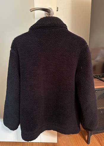 Siyah, Kürklü, Midi Boy Kadın Ceket - Görsel 2