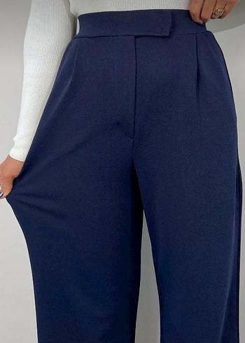 Kadın Likralı Cırt Kapama Palazzo Pantolon - Görsel 7