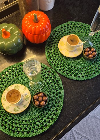 Bohem Yeşil Nakışlı Supla - Görsel 3