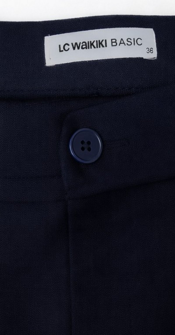 Erkek Lacivert Kumaş Pantolon - Beden 36 (Sıfır Etiketli) - Görsel 3