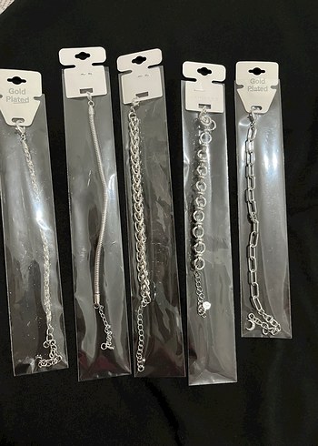 Zincir Detaylı Parlak Altın Kadın Bileklik - Görsel 5