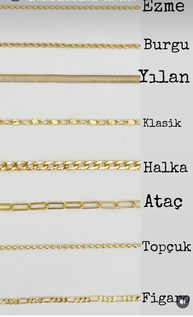 Zincir Detaylı Parlak Altın Kadın Bileklik - Görsel 2