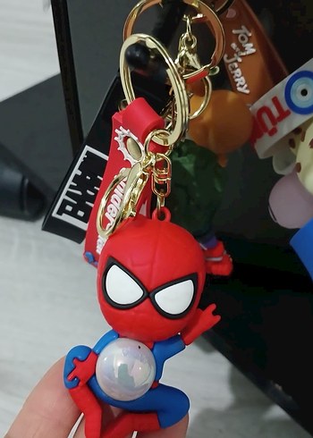 Gri Tom Temalı Püsküllü Anahtarlık - Görsel 6