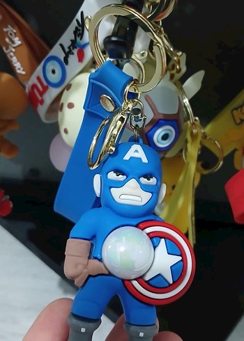 Gri Tom Temalı Püsküllü Anahtarlık - Görsel 7