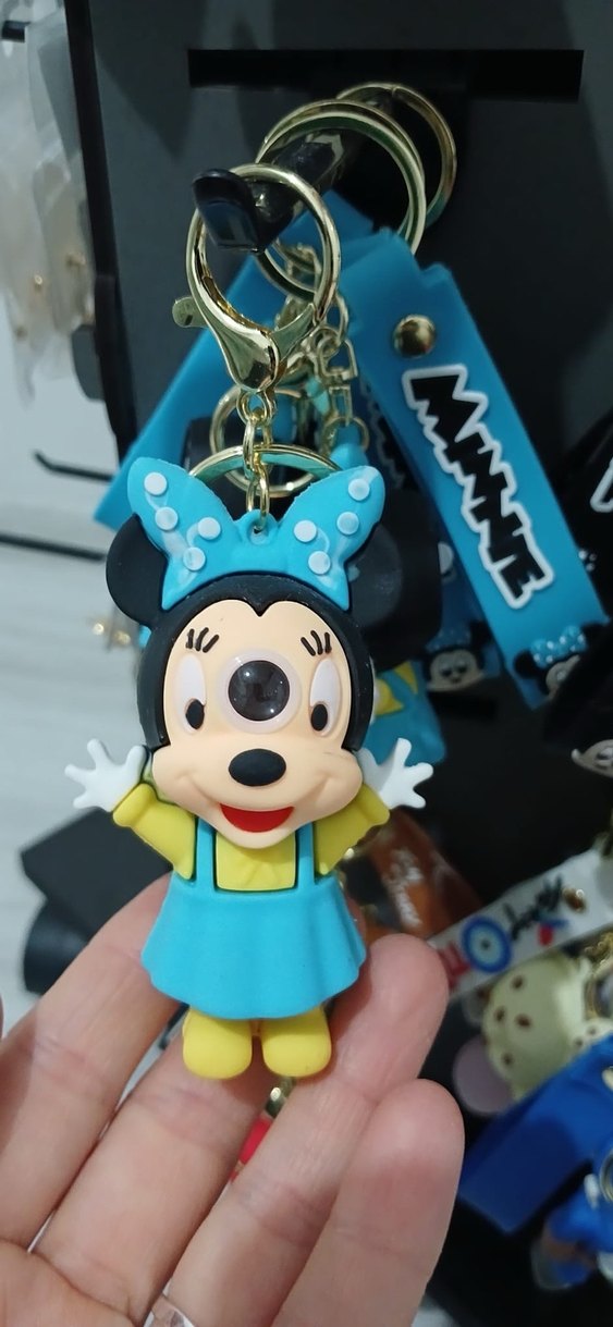 Gri Tom Temalı Püsküllü Anahtarlık - Görsel 2