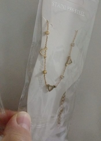 Altın Renk Zincir Detaylı Kadın ayak Zinciri - Görsel 3