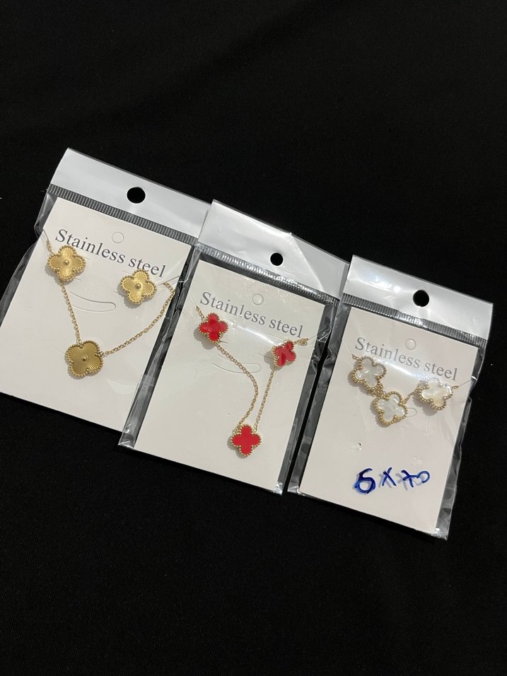 Klasik Siyah Zincir ve Bileklik Seti her rengi mevcut - Görsel 4