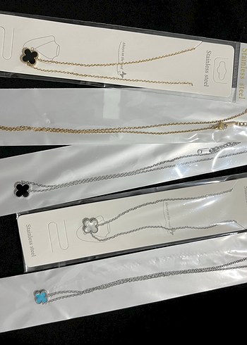 Zincir Detaylı Uzun Altın Kadın Kolyeleri - Görsel 8