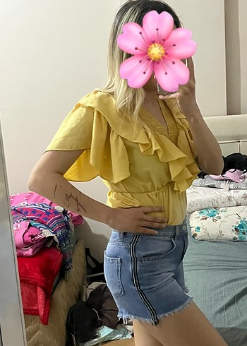 Zara kot şort - Görsel 2