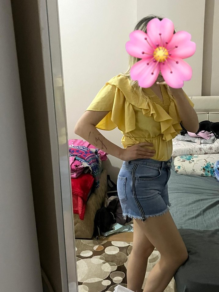 Zara kot şort - Görsel 3