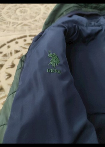 Kapüşonlu Koyu Yeşil erkek çocuk Mont - Görsel 6