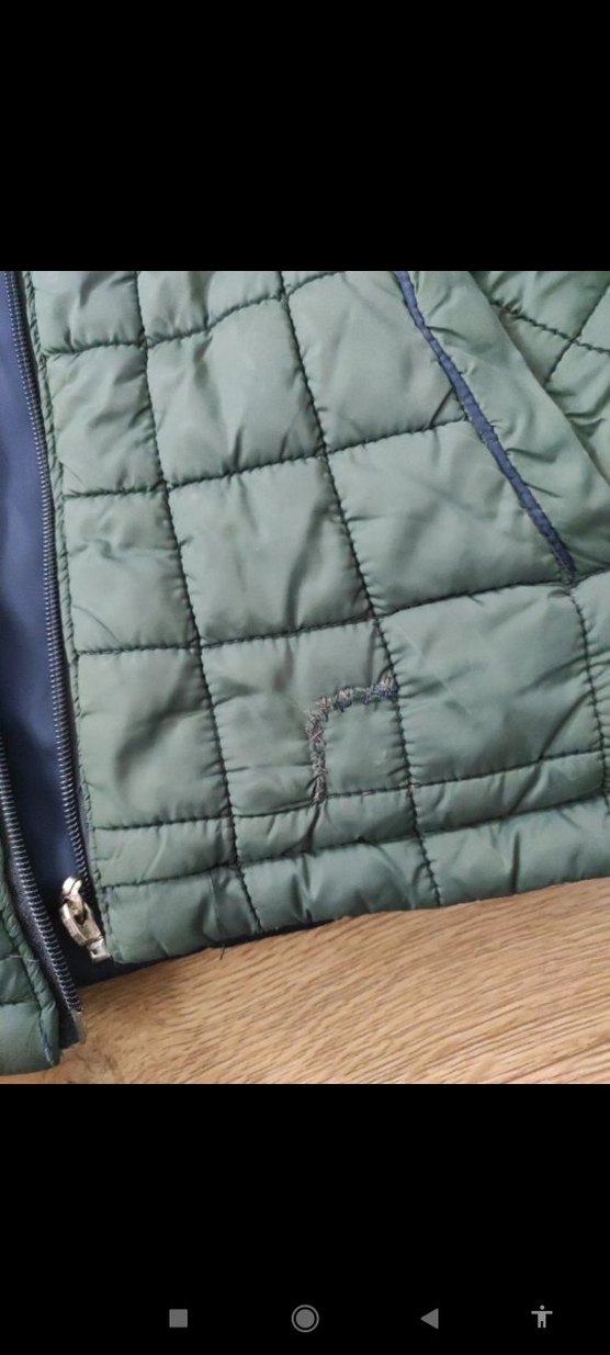 Kapüşonlu Koyu Yeşil erkek çocuk Mont - Görsel 5