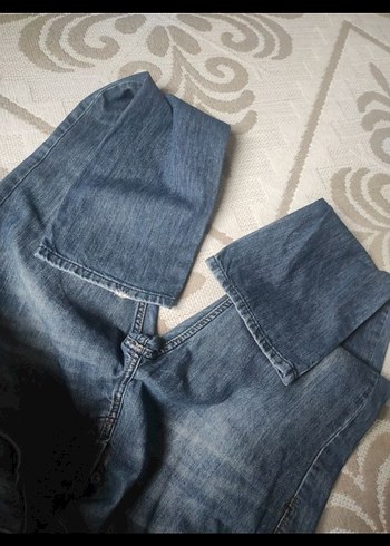 Tokalı Gri Mavi Rahat Kesim Erkek Kot Pantolon - Görsel 4