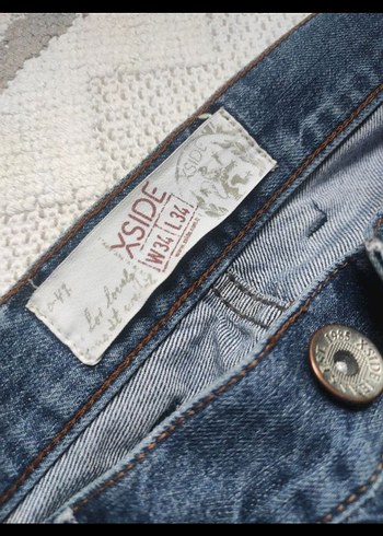 Tokalı Gri Mavi Rahat Kesim Erkek Kot Pantolon - Görsel 2