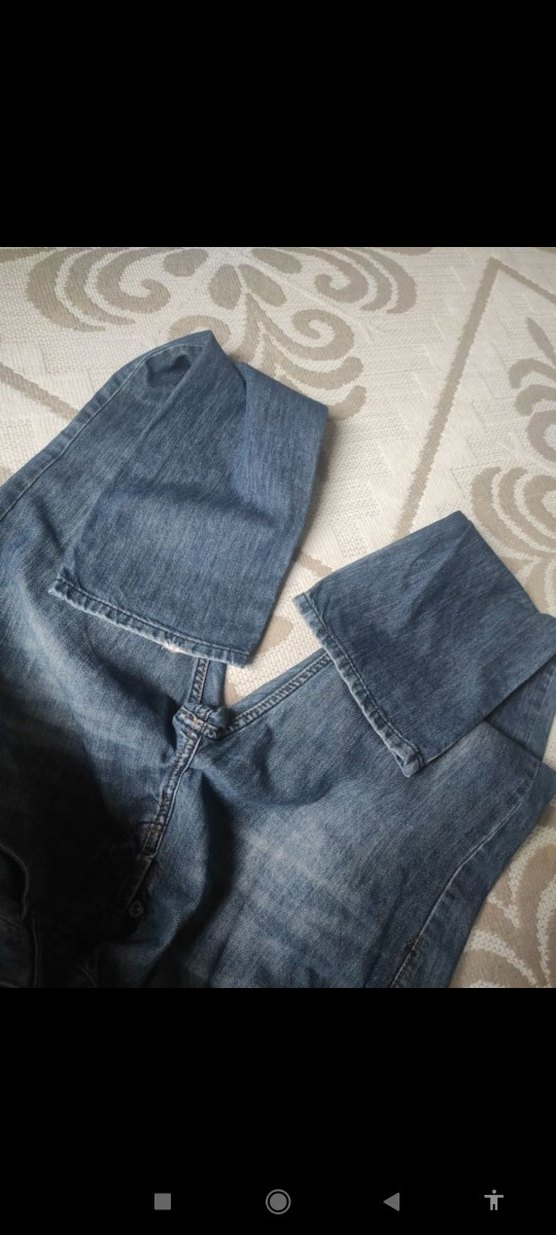 Tokalı Gri Mavi Rahat Kesim Erkek Kot Pantolon - Görsel 4